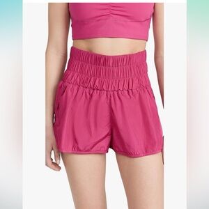 NWT FP Movement by Free People Women's The Way Home Shorts, Dark Pink Medium